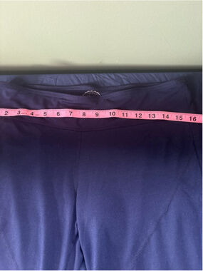 So Yoga Women's Navy Ankle Leggings Large Stretch 20" Inseam Athletic Pants